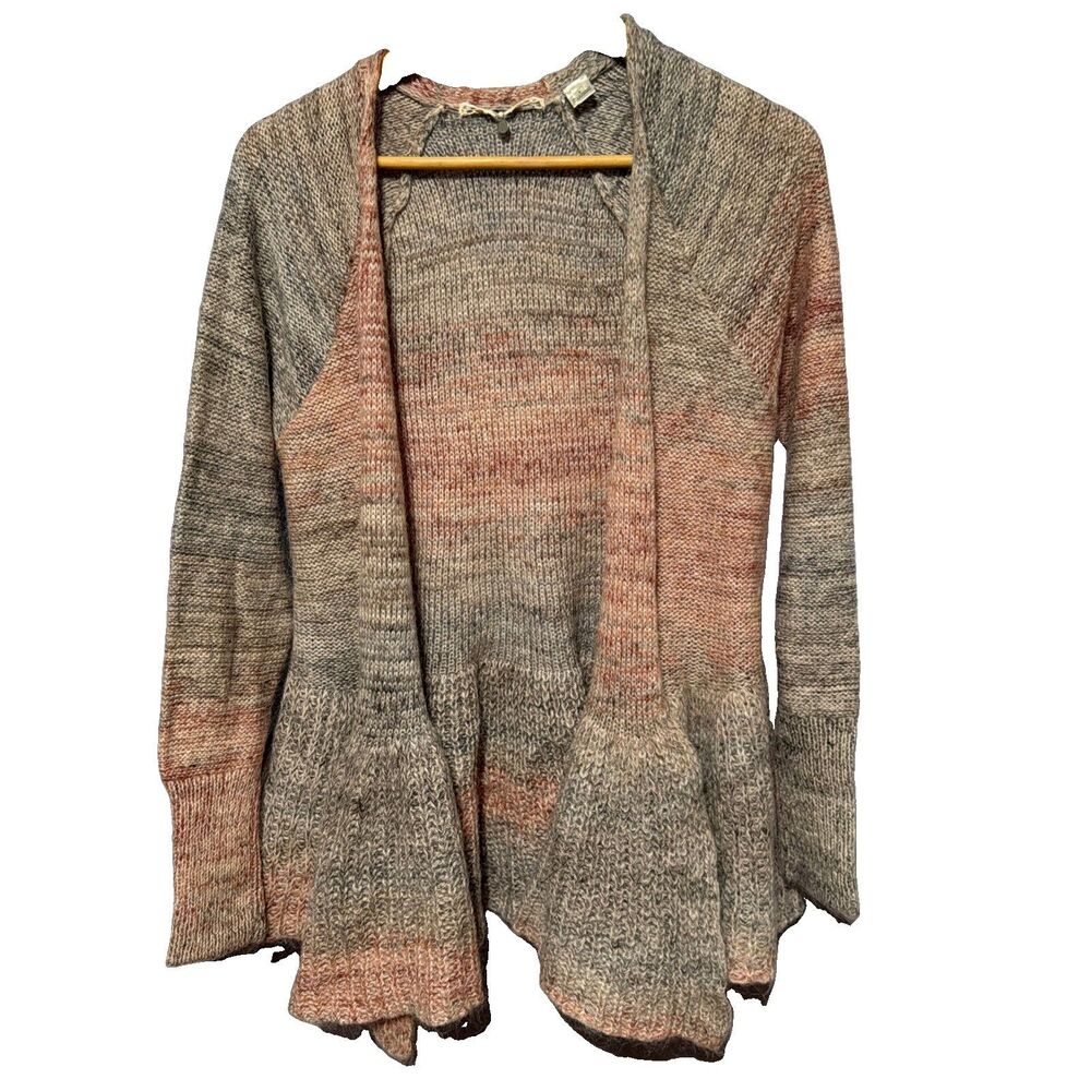 Knitted and Knotted Anthropologie Cody Ombre Cardigan Mohair Sweater Sz Medium M